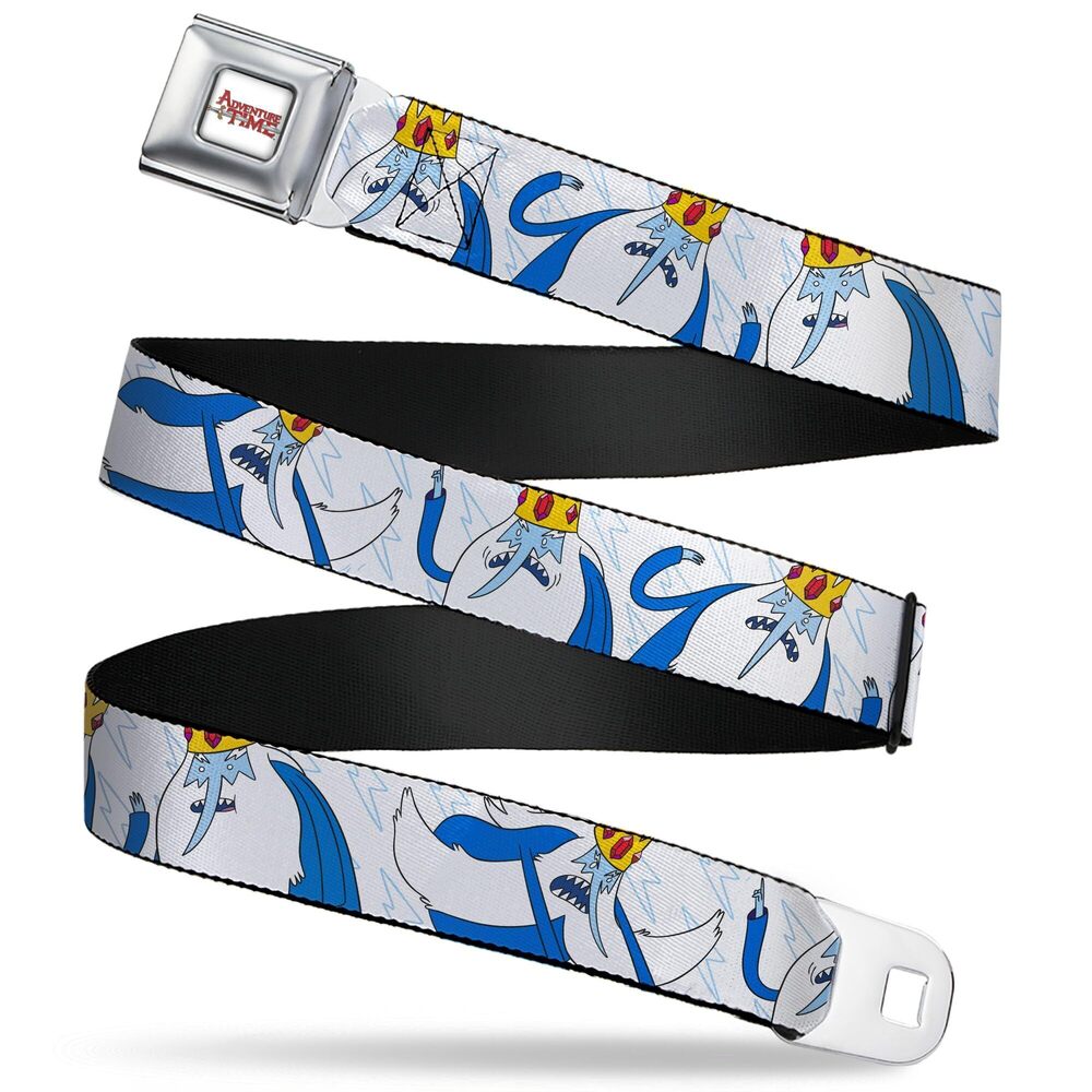5083 Cartoon Network Belt, Seatbelt Buckle Belt, Adventure Time Ice King